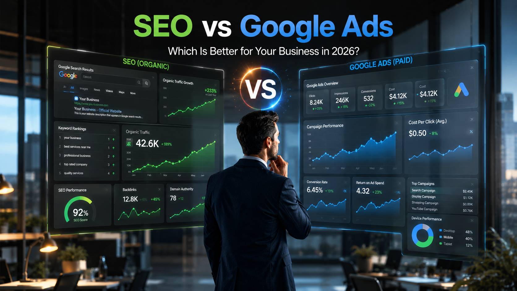 SEO vs Google Ads: Which One Is Better for Your Business in 2026?