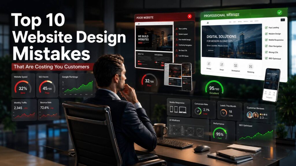 Top 10 Website Design Mistakes That Are Costing You Customers